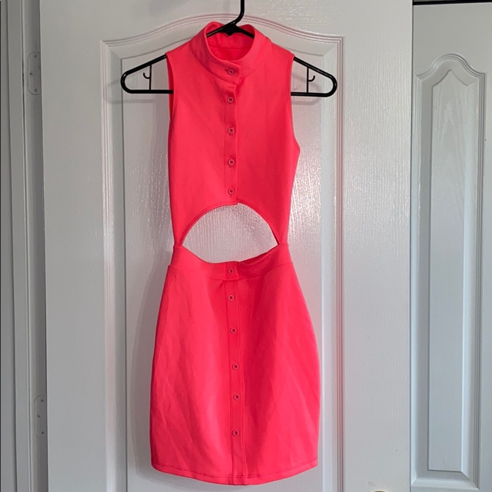 Women’s Neon Pink Party Dress, Sz. Small